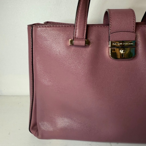 Kate Spade Natasha Lovett Street Purple Satchel Top Handle Purse Handbag - Picture 2 of 15